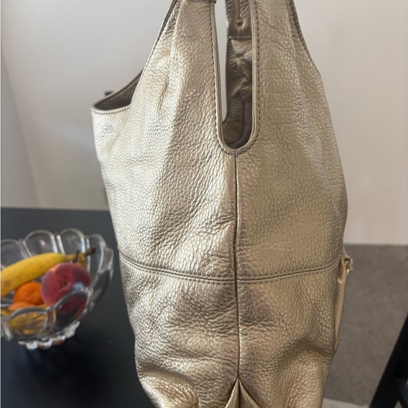 Michael Kors Metallic Gold Hobo Bag - Picture 8 of 12